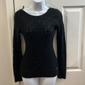 Abercrombie & Fitch scoop back black sweater size S